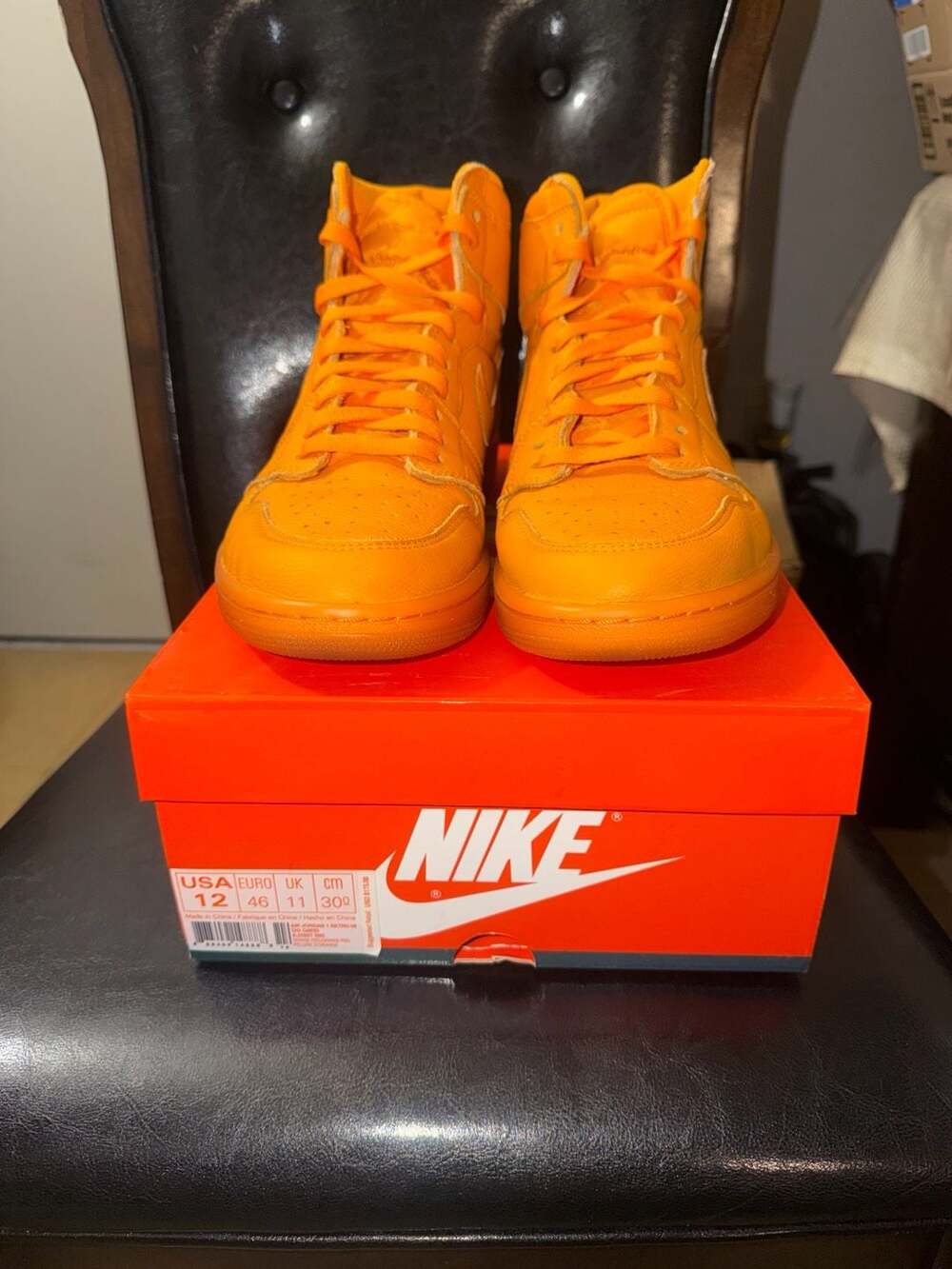 Nike Air Jordan 1 Retro High Gatorade Size 12 Orange Peel